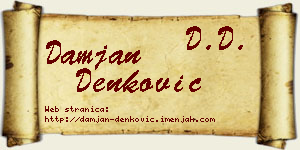 Damjan Denković vizit kartica